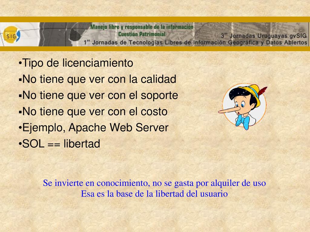 Tipo de licenciamiento No tiene que ver con la calidad