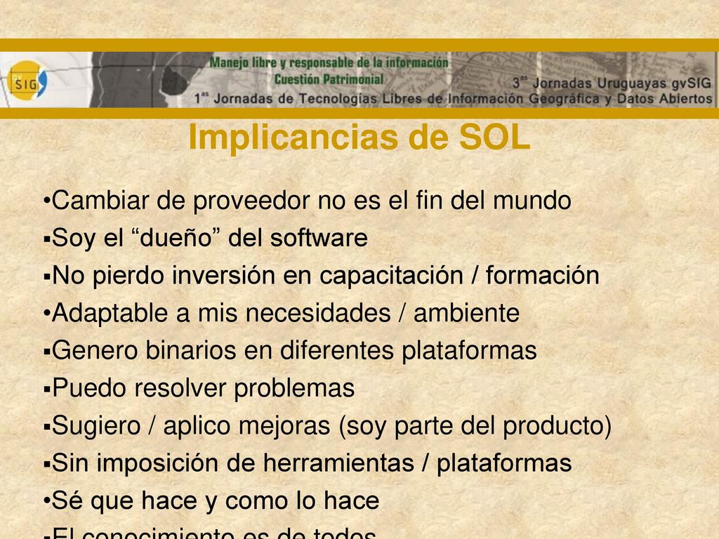 Implicancias de SOL Cambiar de proveedor no es el fin del mundo
