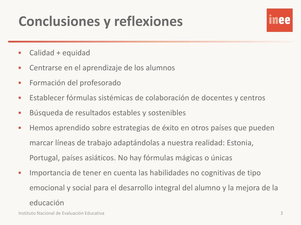 Conclusiones y reflexiones