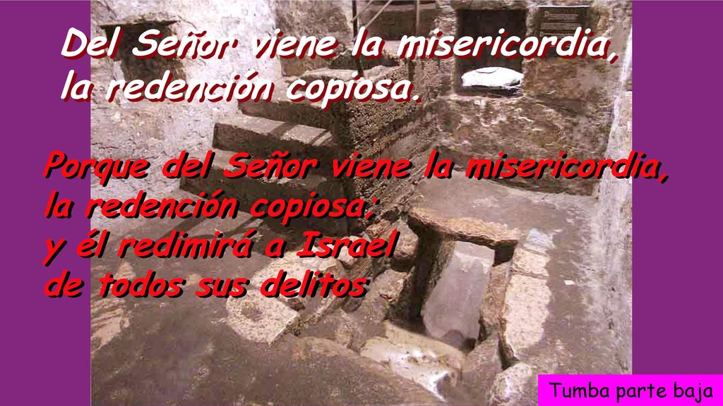 Del Señor viene la misericordia, la redención copiosa.