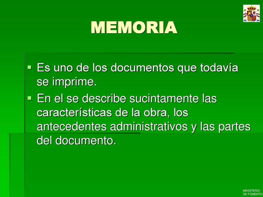 MEMORIA Es uno de los documentos que todavía se imprime.
