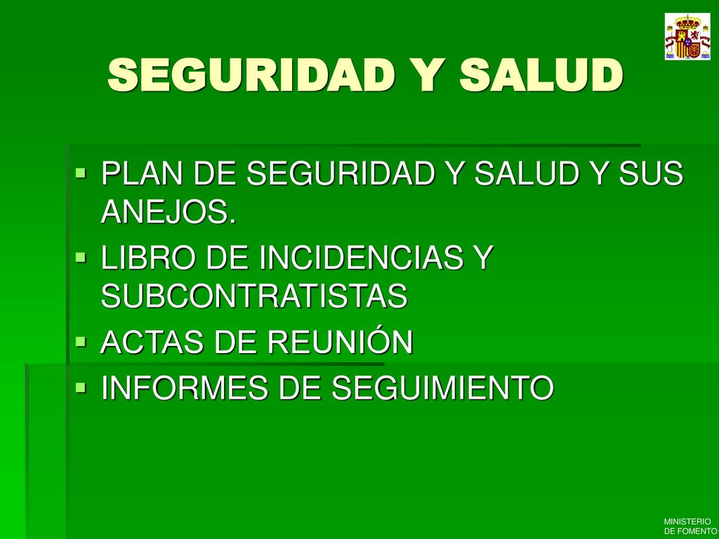 SEGURIDAD Y SALUD PLAN DE SEGURIDAD Y SALUD Y SUS ANEJOS.