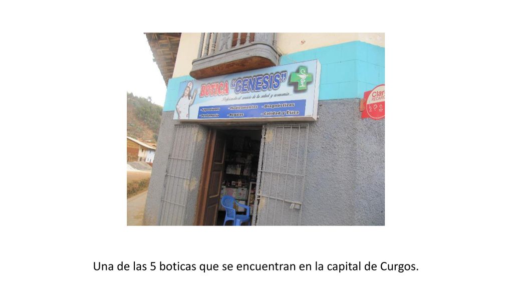 Una de las 5 boticas que se encuentran en la capital de Curgos.