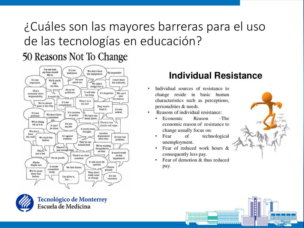¿Cuáles son las mayores barreras para el uso de las tecnologías en educación
