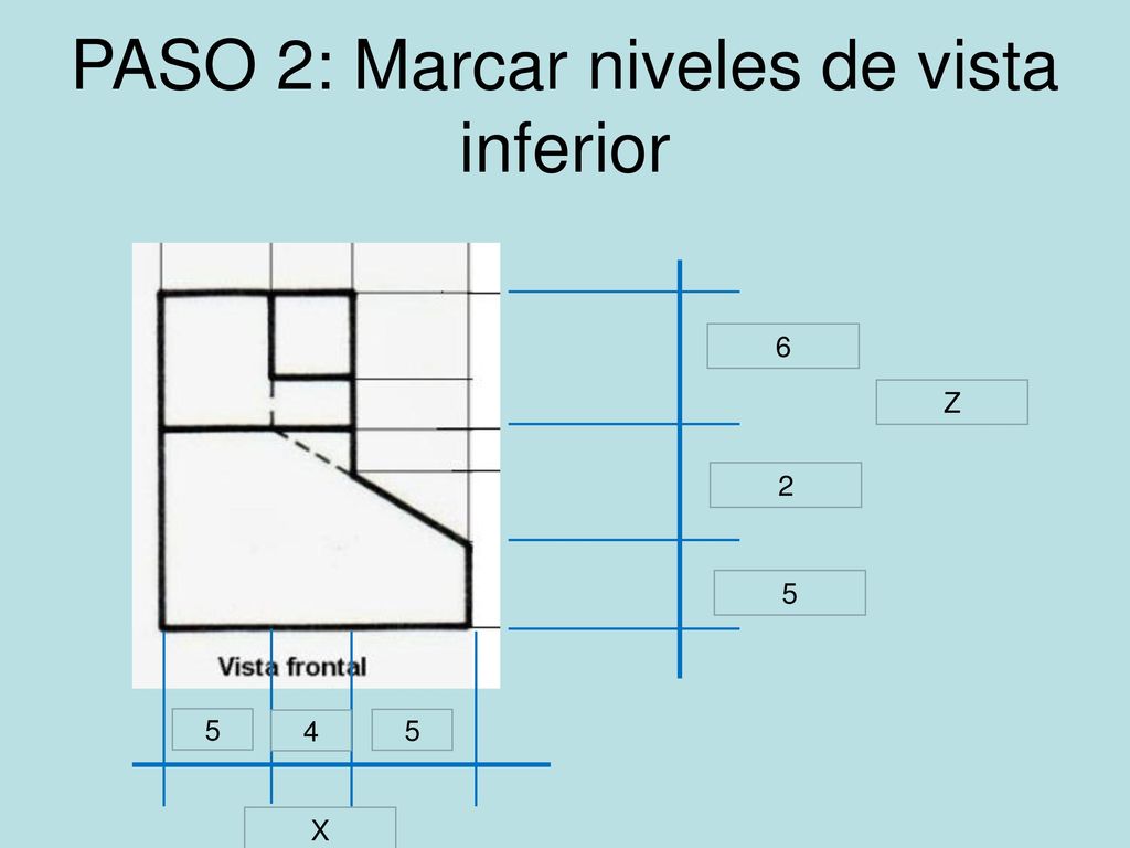 PASO 2: Marcar niveles de vista inferior