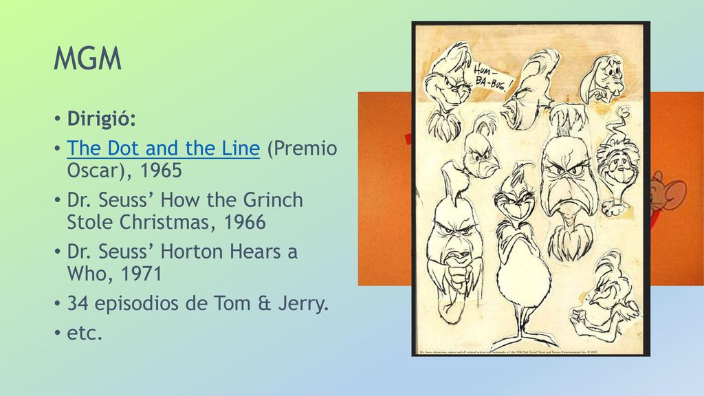 MGM Dirigió: The Dot and the Line (Premio Oscar), 1965