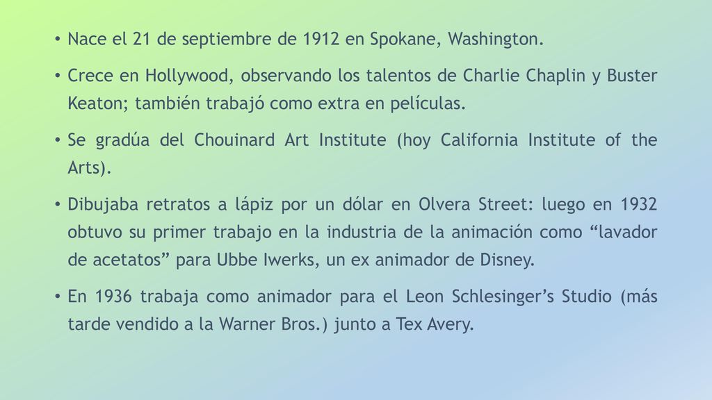 Nace el 21 de septiembre de 1912 en Spokane, Washington.