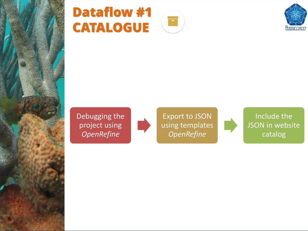 Dataflow #1 CATALOGUE Debugging the project using OpenRefine