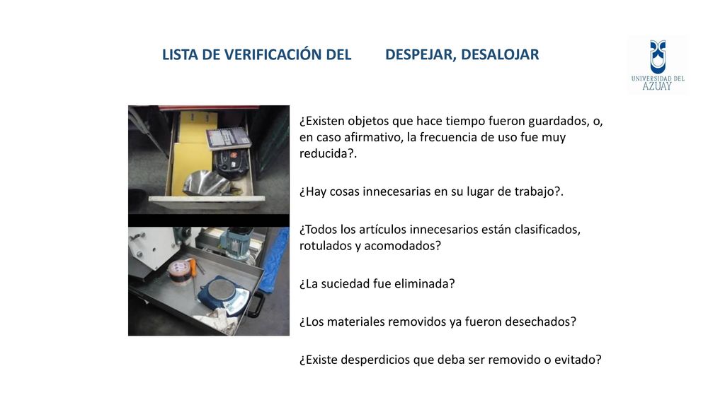 LISTA DE VERIFICACIÓN DEL