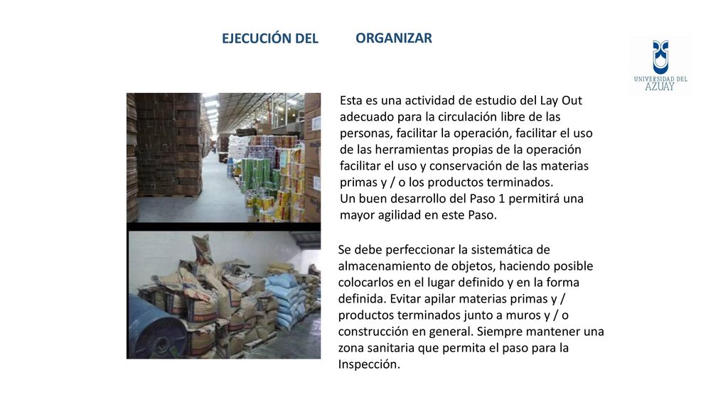 EJECUCIÓN DEL ORGANIZAR Esta es una actividad de estudio del Lay Out