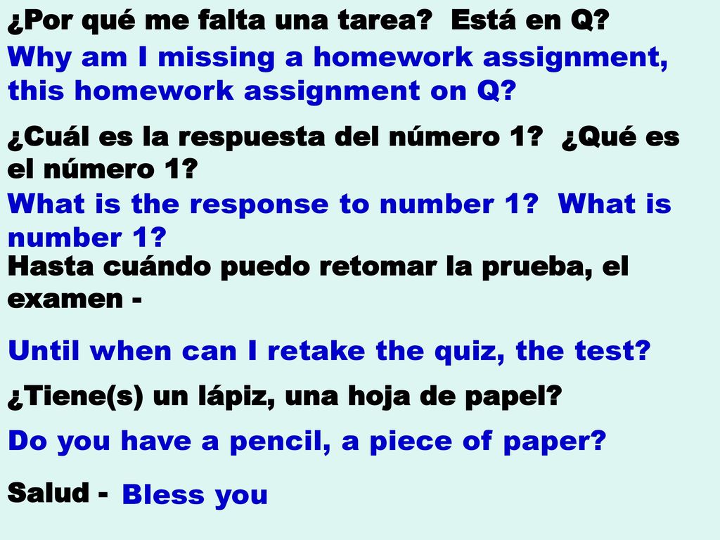 Why am I missing a homework assignment, this homework assignment on Q