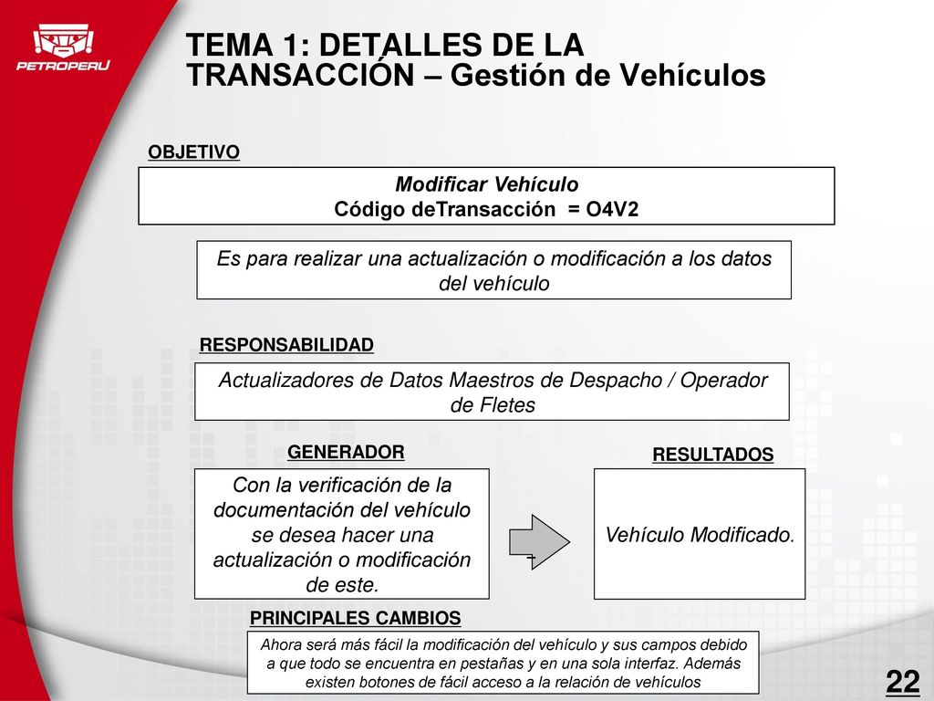 TEMA 1: DETALLES DE LA TRANSACCIÓN – Gestión de Vehículos