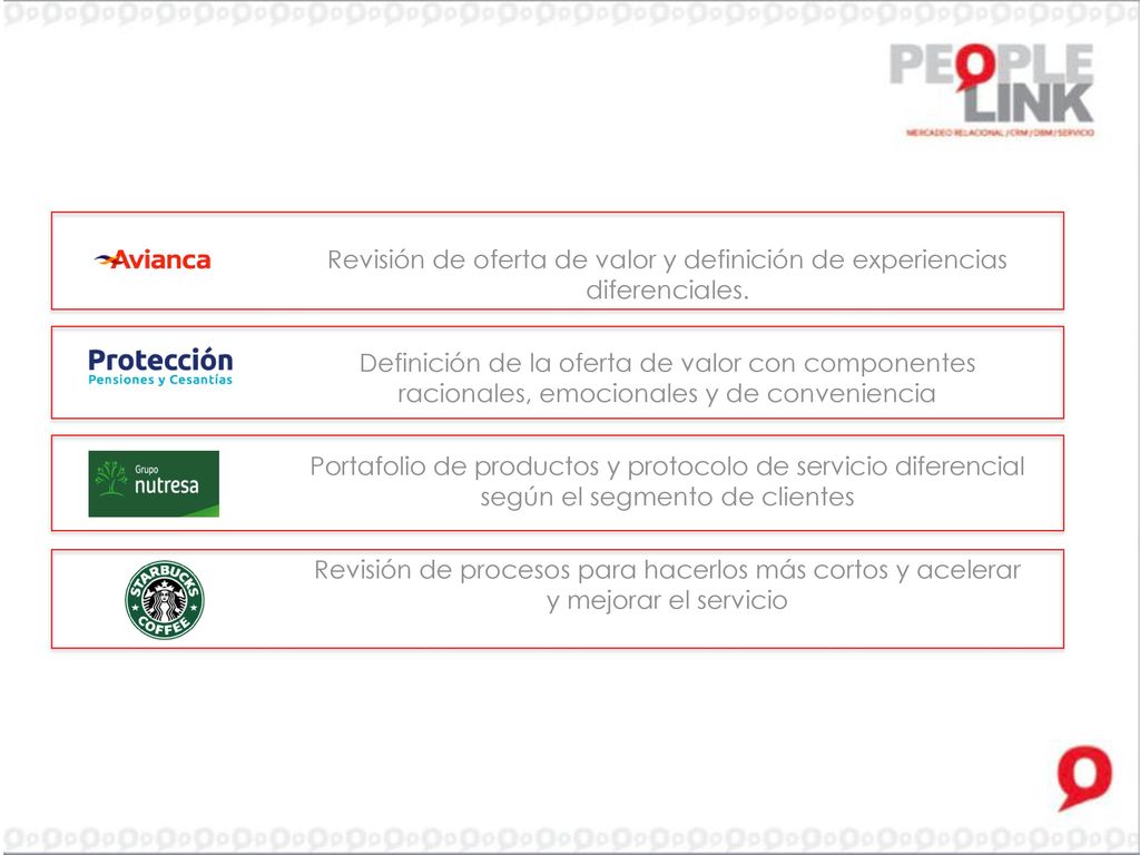Revisión de oferta de valor y definición de experiencias diferenciales