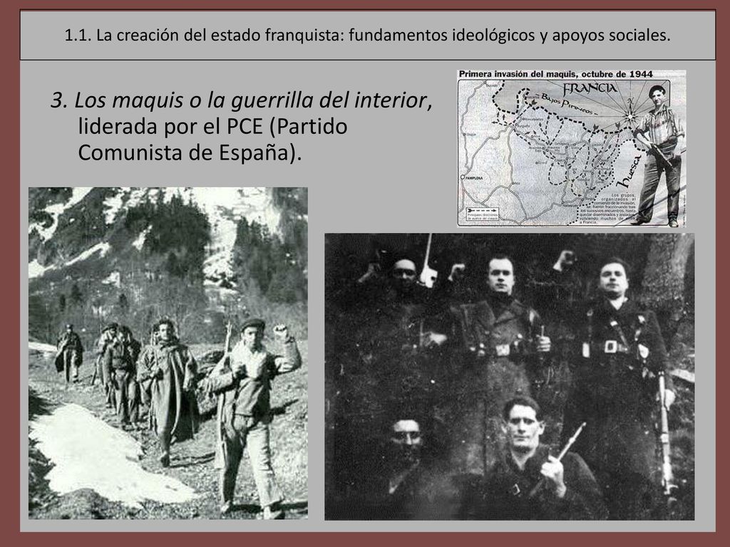 1.1. La creación del estado franquista: fundamentos ideológicos y apoyos sociales.