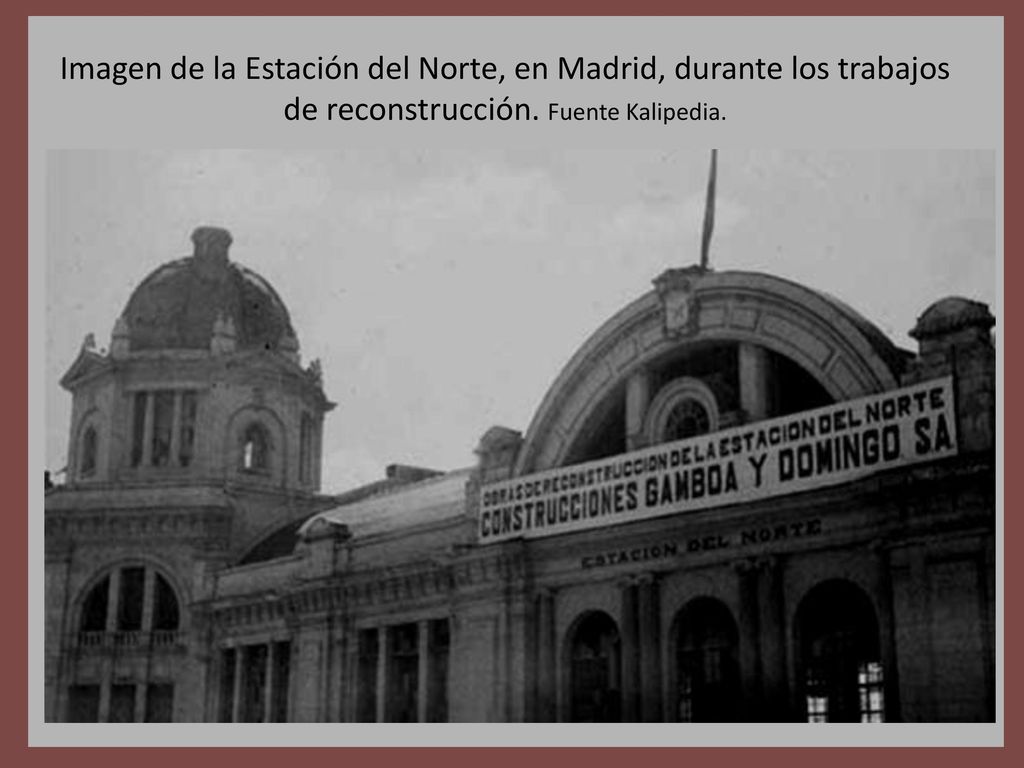Imagen de la Estación del Norte, en Madrid, durante los trabajos de reconstrucción.