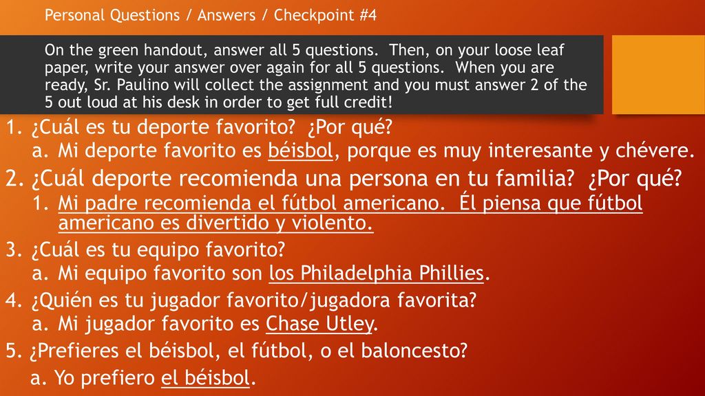 ¿Cuál deporte recomienda una persona en tu familia ¿Por qué