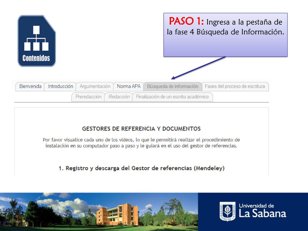 PASO 1: Ingresa a la pestaña de la fase 4 Búsqueda de Información.