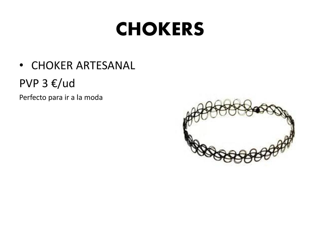 CHOKERS CHOKER ARTESANAL PVP 3 €/ud Perfecto para ir a la moda