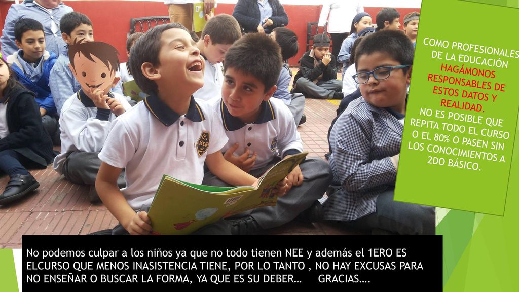 COMO PROFESIONALES DE LA EDUCACIÓN HAGÁMONOS RESPONSABLES DE ESTOS DATOS Y REALIDAD.