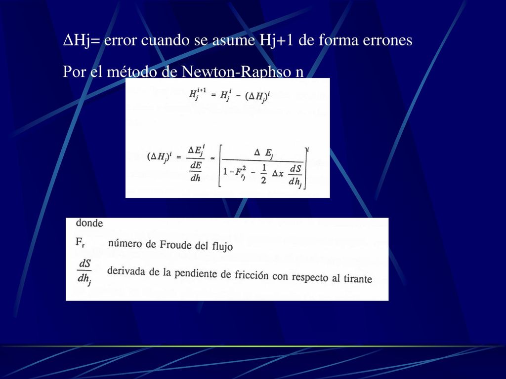 ΔHj= error cuando se asume Hj+1 de forma errones