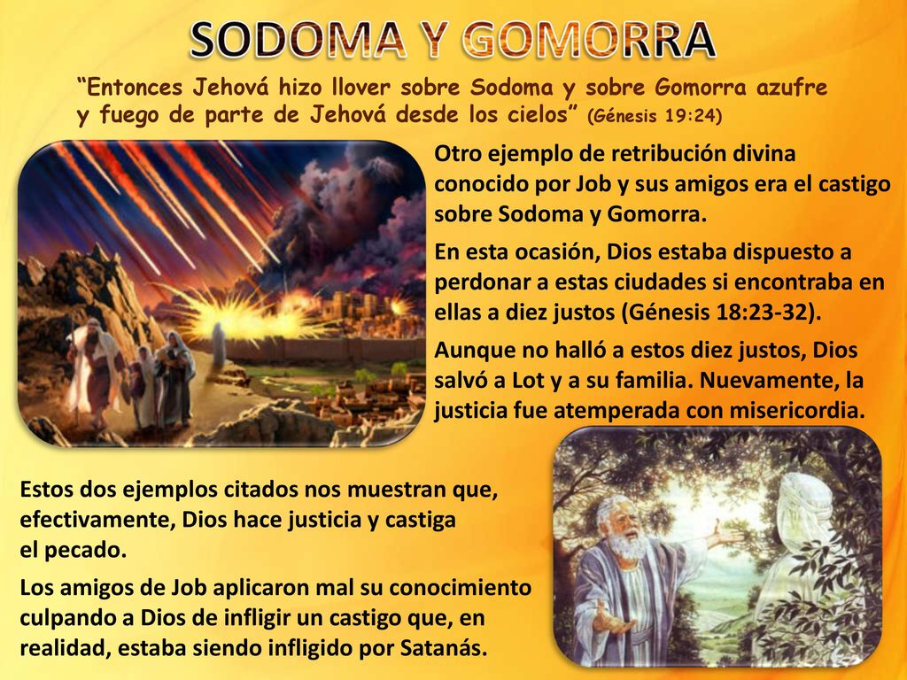 Entonces Jehová hizo llover sobre Sodoma y sobre Gomorra azufre y fuego de parte de Jehová desde los cielos (Génesis 19:24)