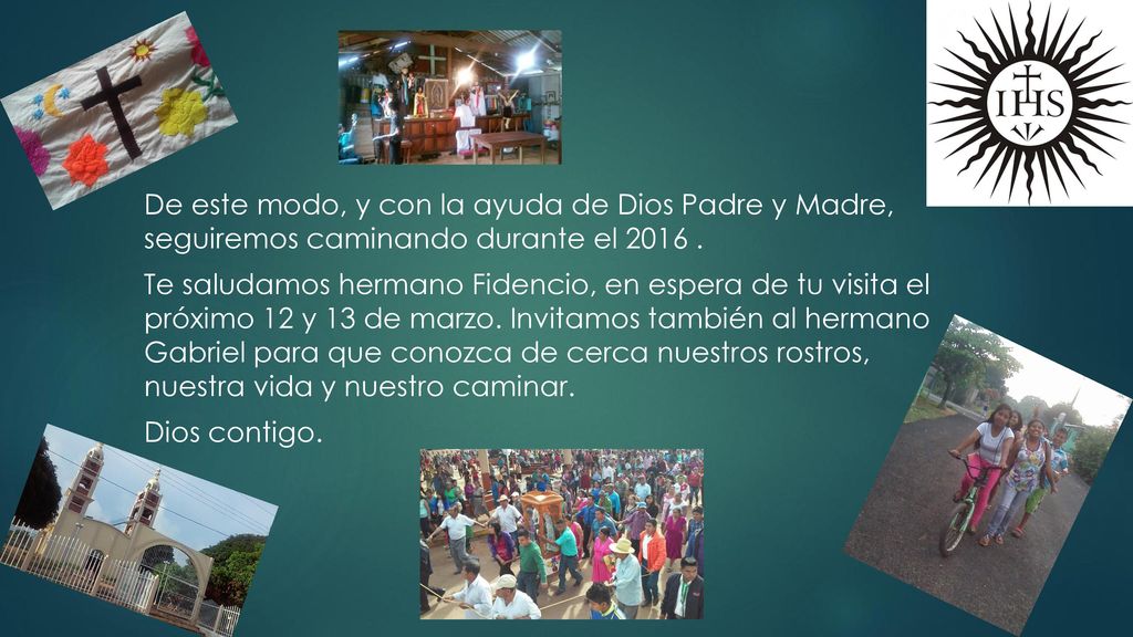 De este modo, y con la ayuda de Dios Padre y Madre, seguiremos caminando durante el