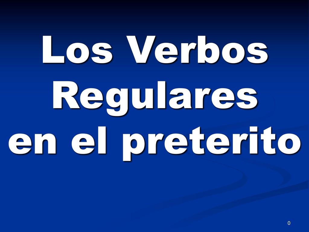 We use the ____________ in Spanish to talk about past events that occurred at a fixed moment in time.