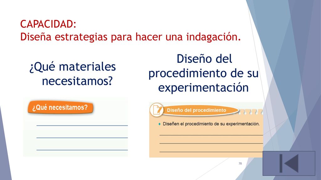 CAPACIDAD: Diseña estrategias para hacer una indagación.