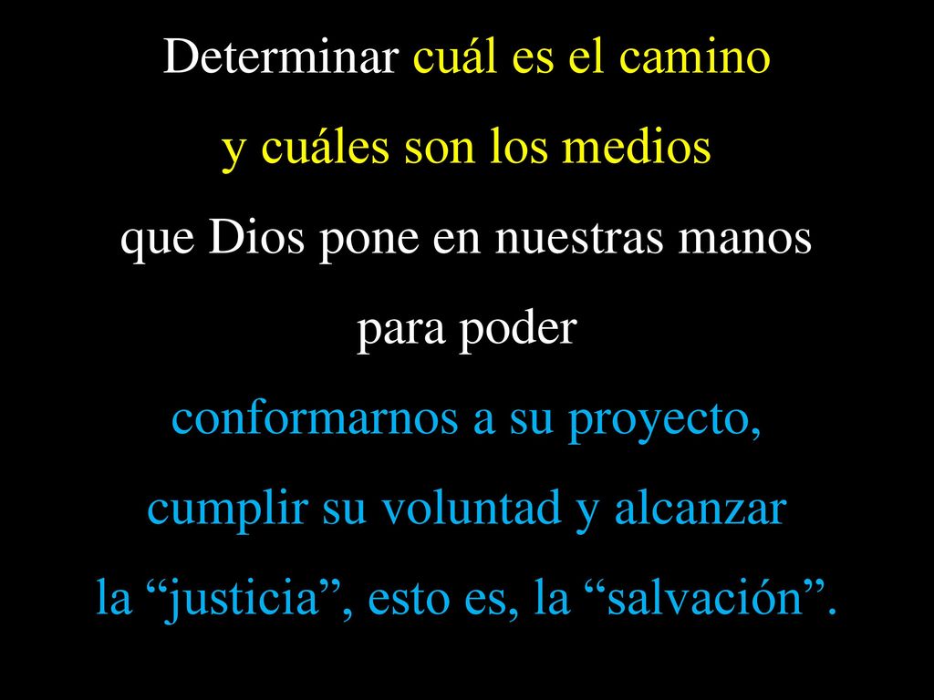 Determinar cuál es el camino y cuáles son los medios