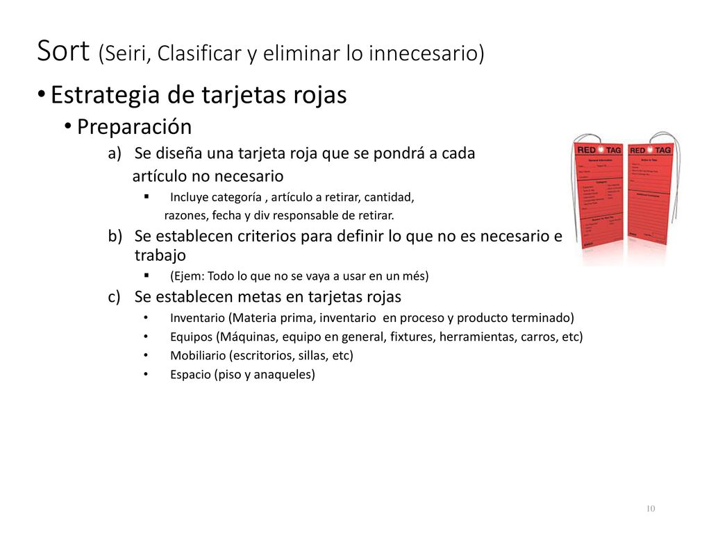 Sort (Seiri, Clasificar y eliminar lo innecesario)