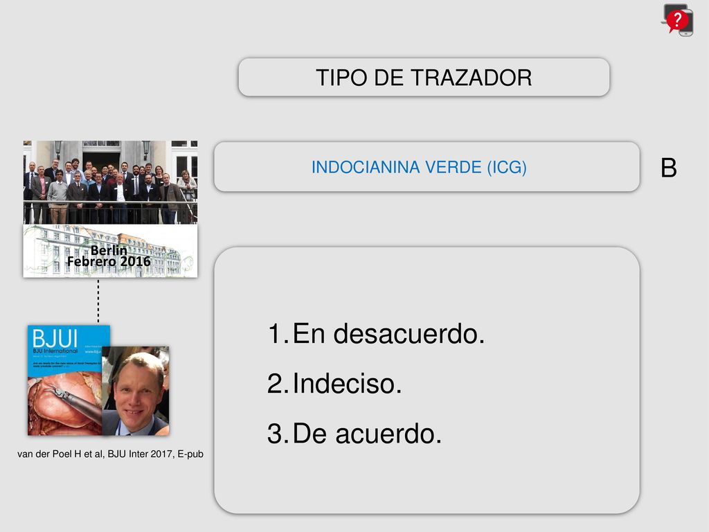 En desacuerdo. Indeciso. De acuerdo. B TIPO DE TRAZADOR