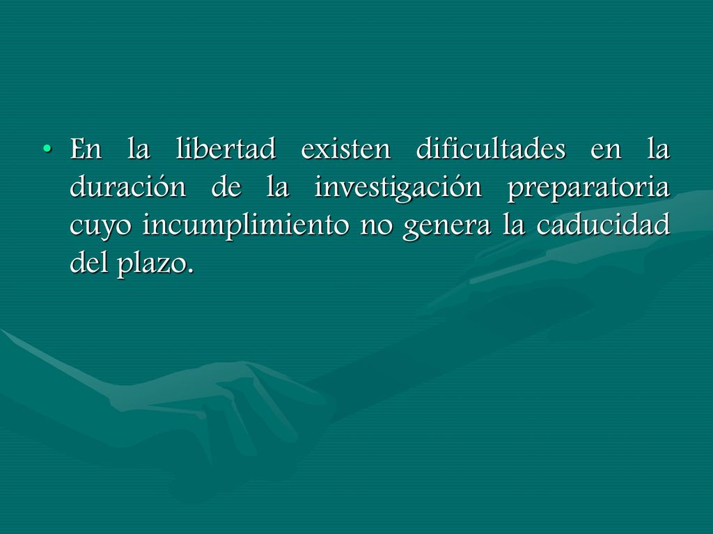 En la libertad existen dificultades en la duración de la investigación preparatoria cuyo incumplimiento no genera la caducidad del plazo.