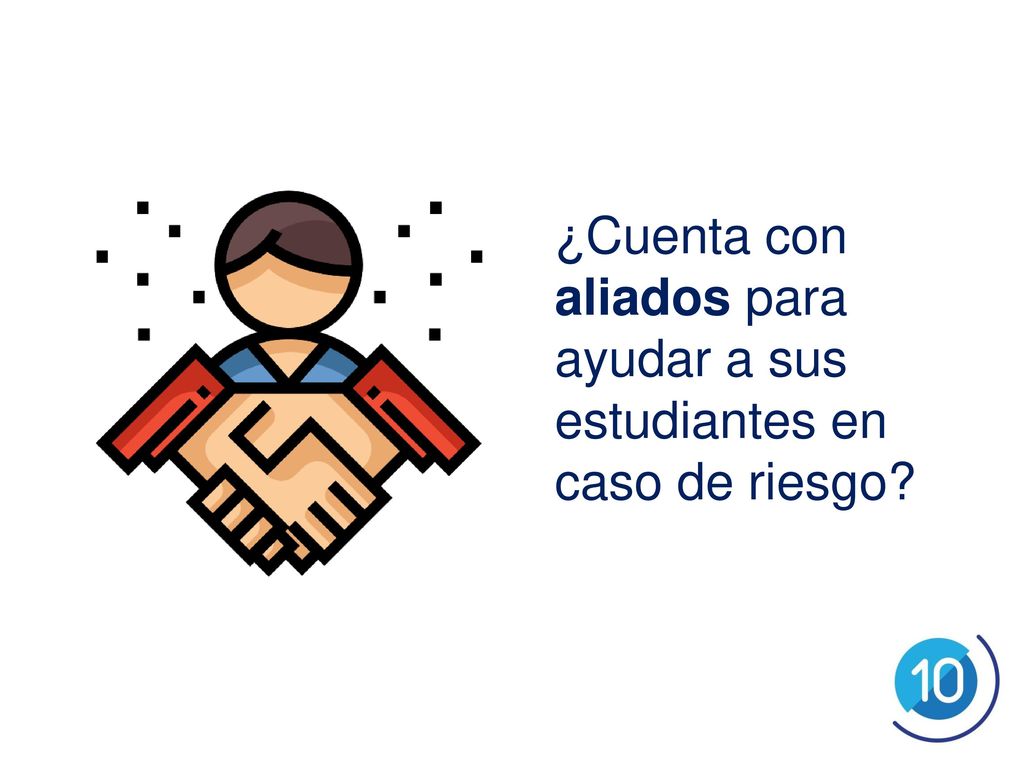 ¿Cuenta con aliados para ayudar a sus estudiantes en caso de riesgo
