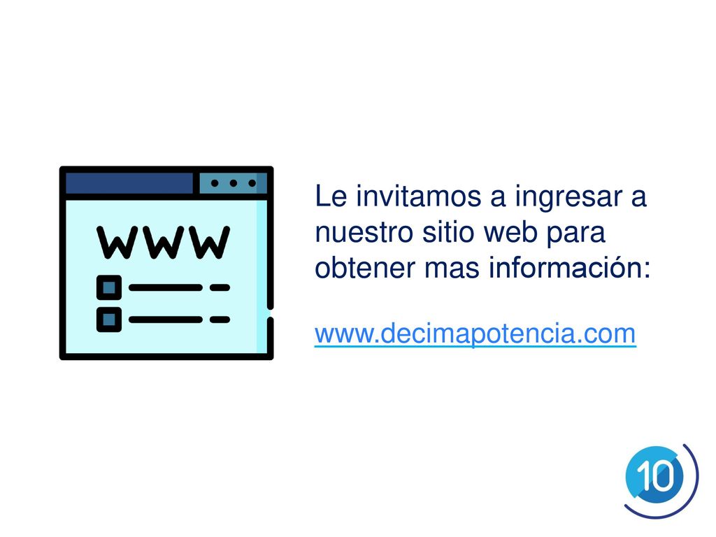 Le invitamos a ingresar a nuestro sitio web para obtener mas información:
