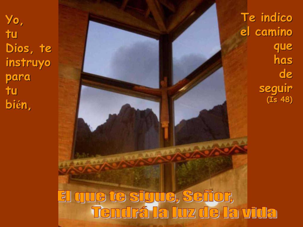 El que te sigue, Señor, Tendrá la luz de la vida