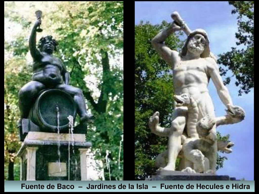 Fuente de Baco – Jardines de la Isla – Fuente de Hecules e Hidra