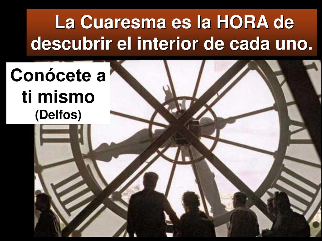 La Cuaresma es la HORA de descubrir el interior de cada uno.