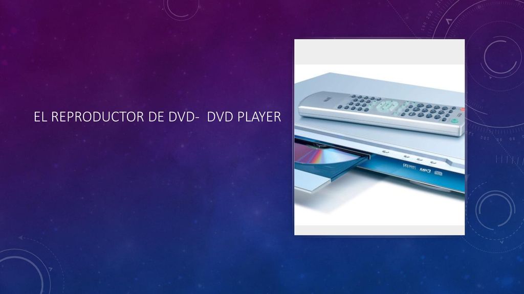 El reproductor de dvd- dvd player