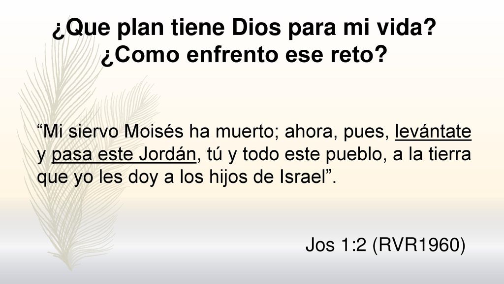 ¿Que plan tiene Dios para mi vida ¿Como enfrento ese reto