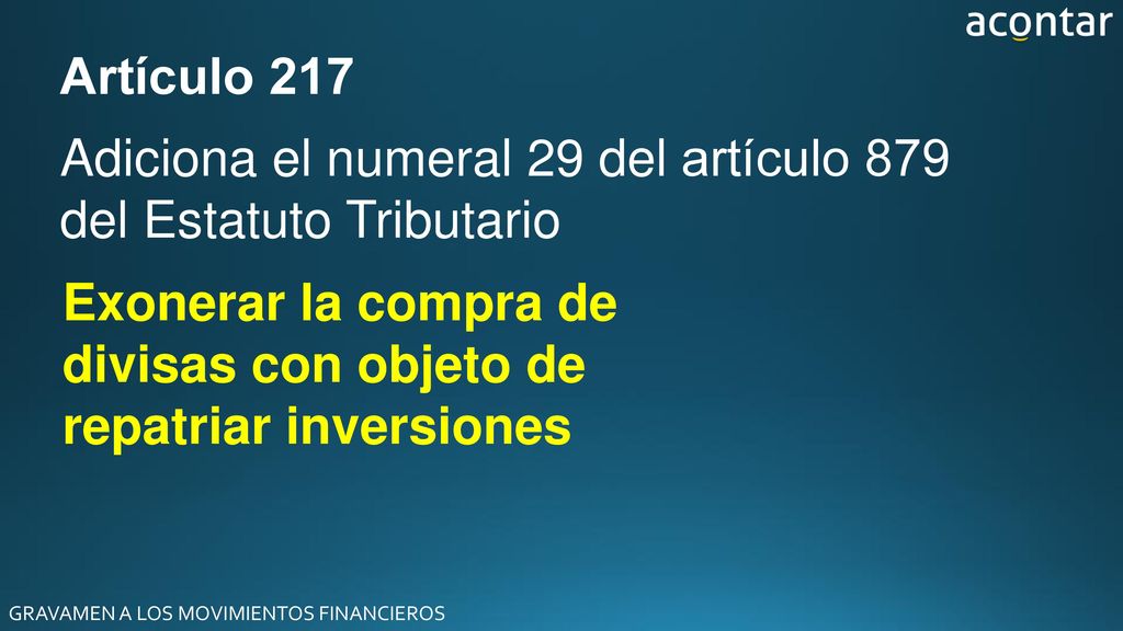 Adiciona el numeral 29 del artículo 879 del Estatuto Tributario