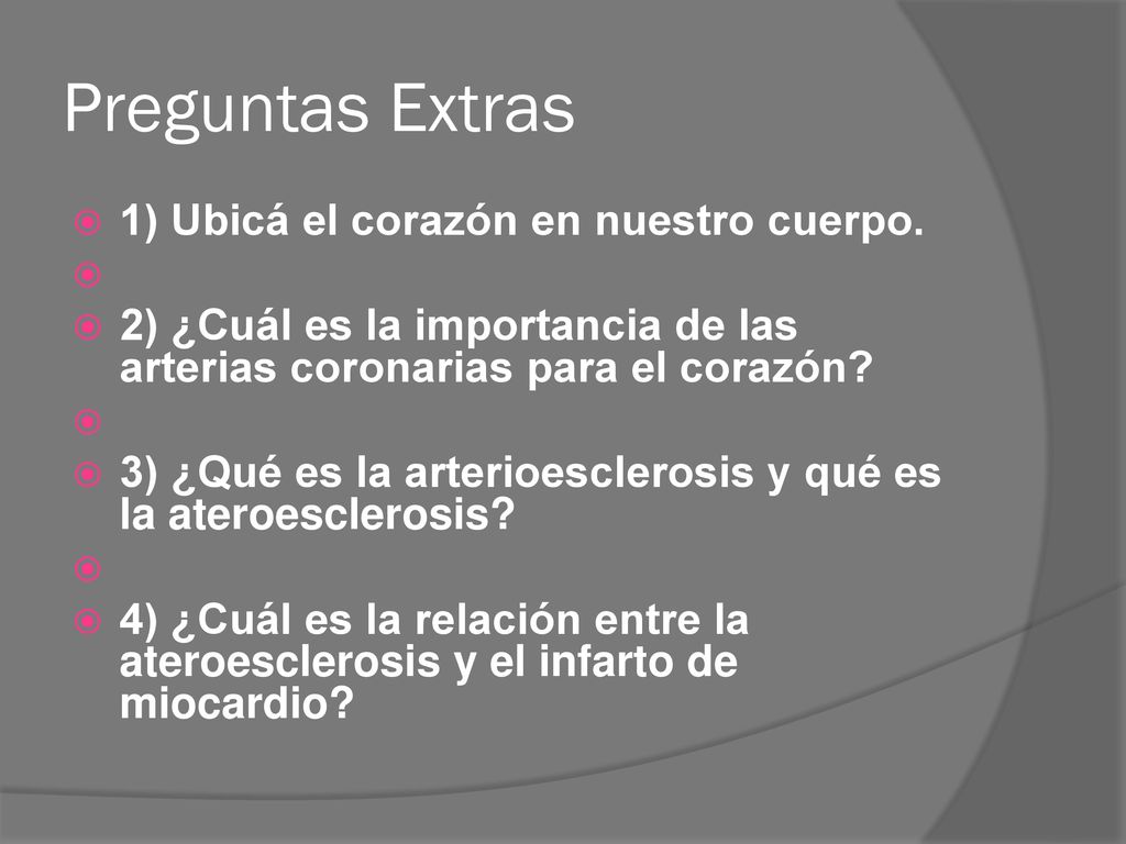 Preguntas Extras 1) Ubicá el corazón en nuestro cuerpo.