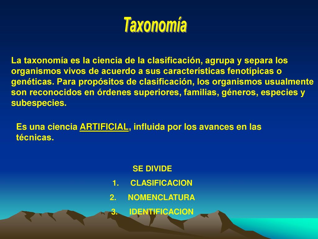 Es una ciencia ARTIFICIAL, influida por los avances en las técnicas.
