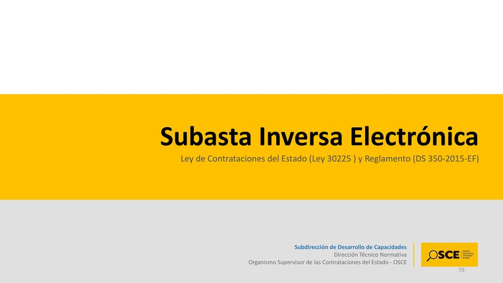 Subasta Inversa Electrónica