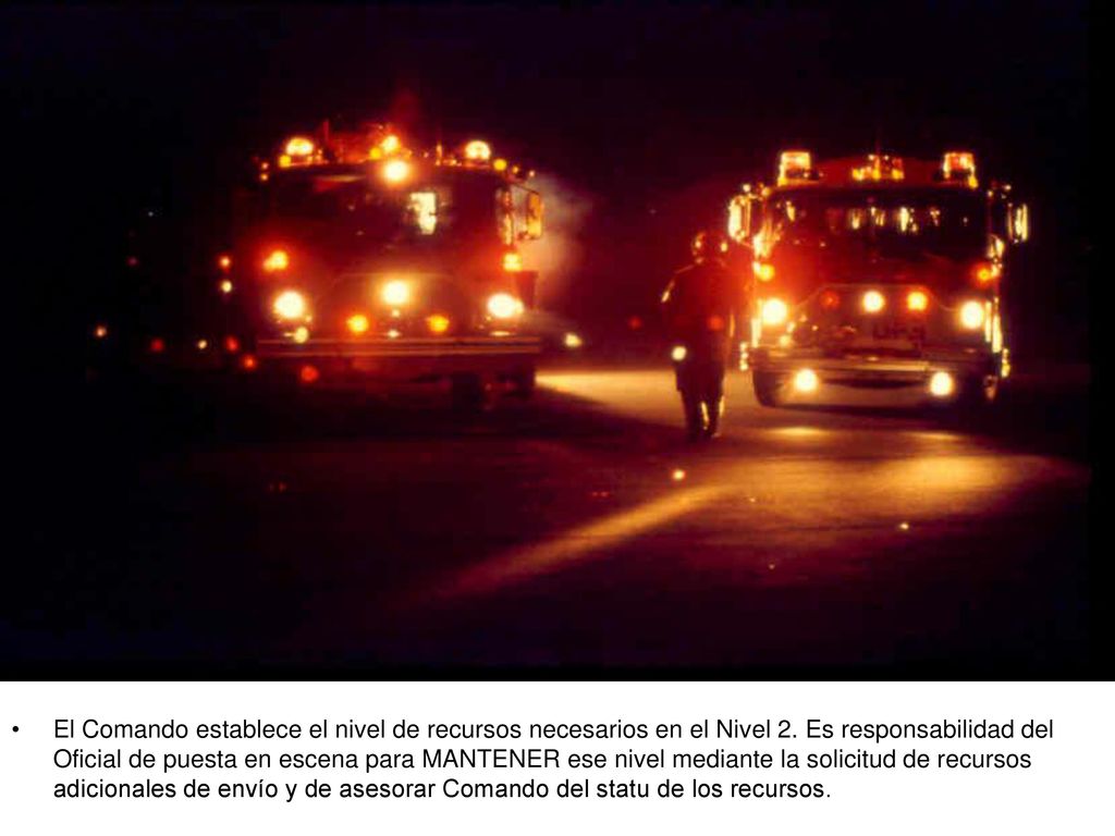 El Comando establece el nivel de recursos necesarios en el Nivel 2