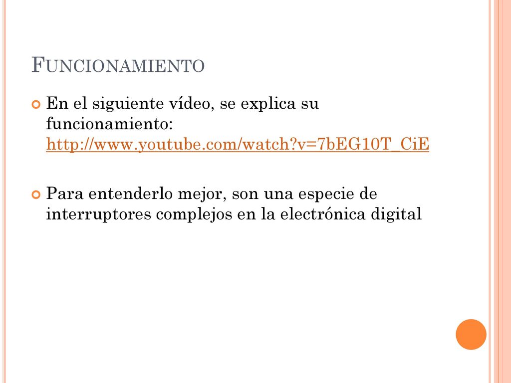 Funcionamiento En el siguiente vídeo, se explica su funcionamiento:   v=7bEG10T_CiE.