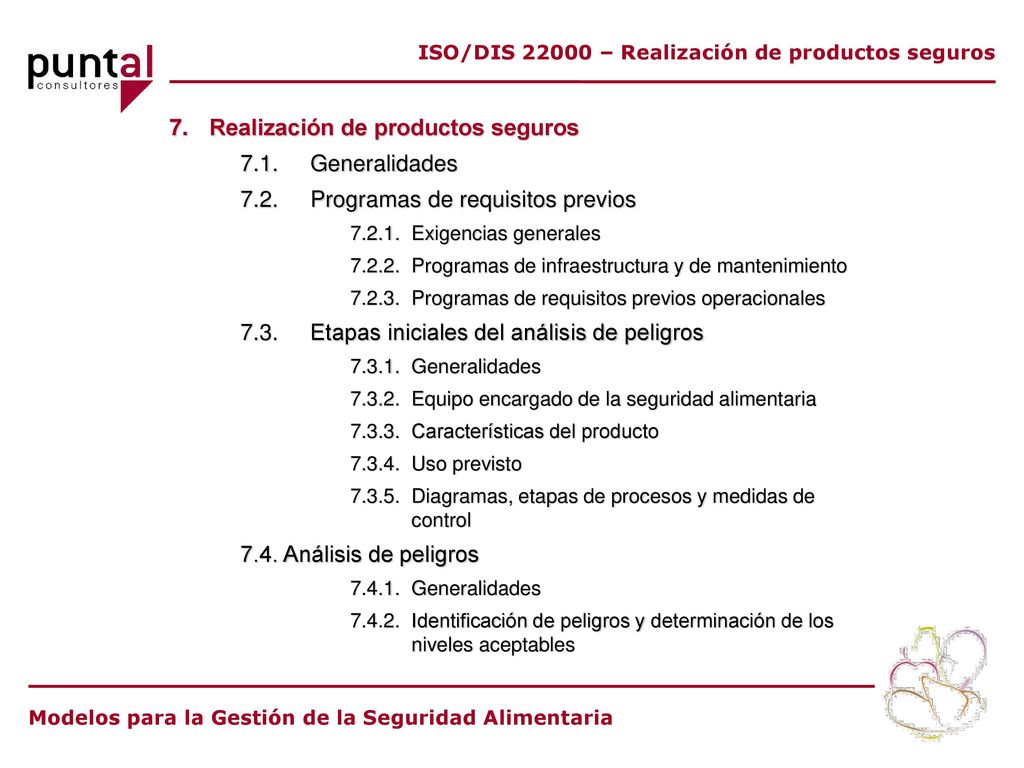 ISO/DIS – Realización de productos seguros