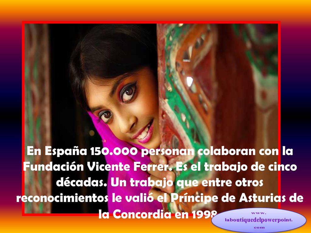 En España personan colaboran con la Fundación Vicente Ferrer