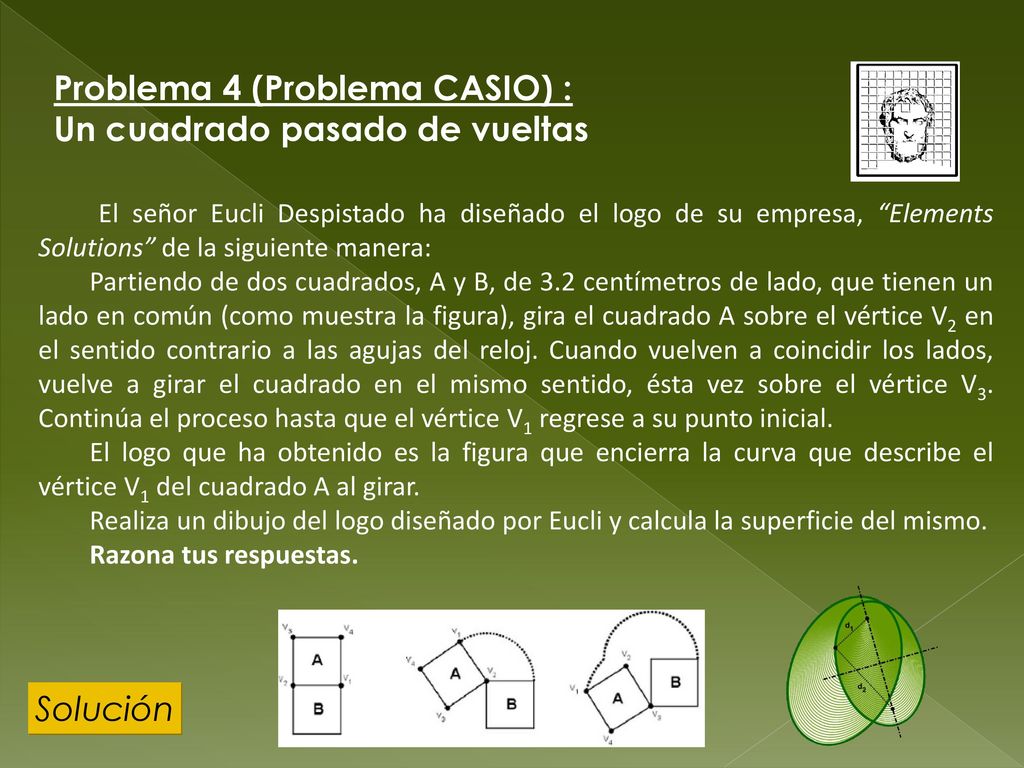 Problema 4 (Problema CASIO) : Un cuadrado pasado de vueltas
