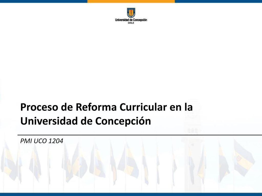 Proceso de Reforma Curricular en la Universidad de Concepción
