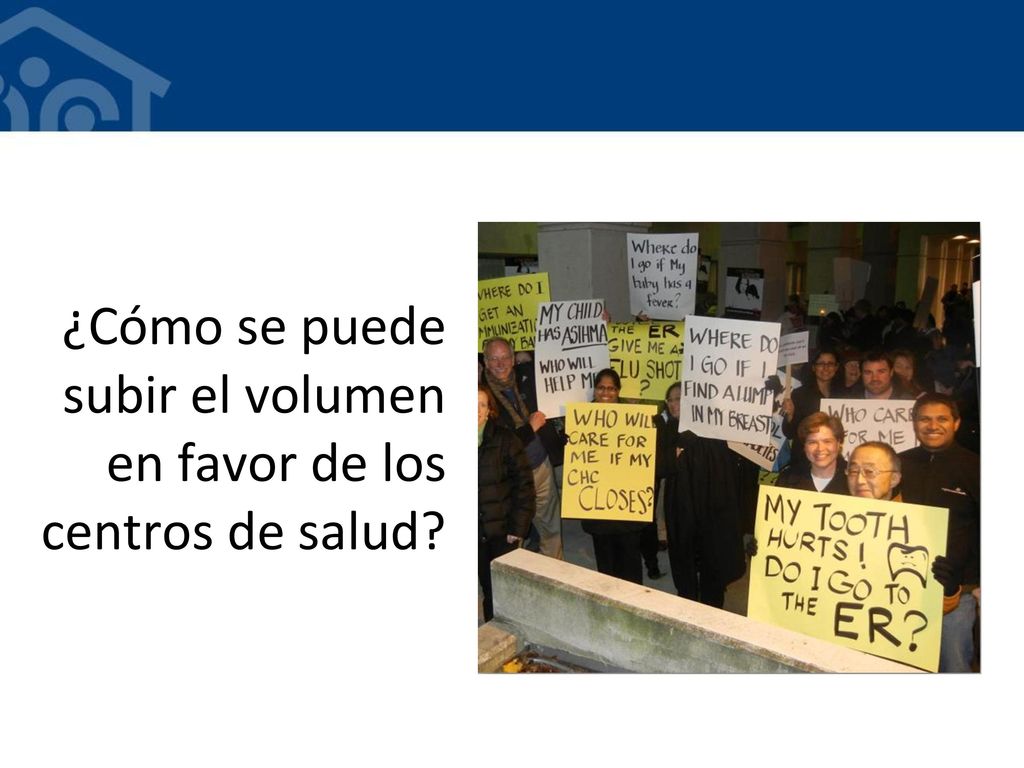 ¿Cómo se puede subir el volumen en favor de los centros de salud